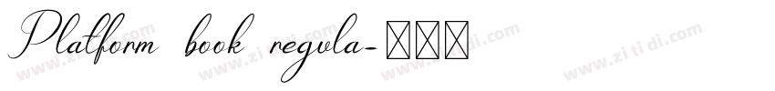 Platform book regula字体转换
